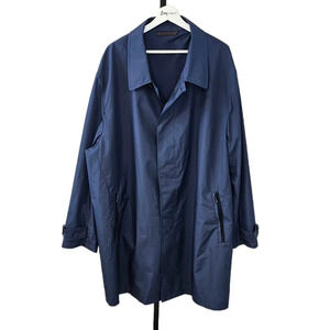 Ermenegildo Zegna x Sergio Cocchia Mens Trench Windproof Jacket Size 70R  Blue